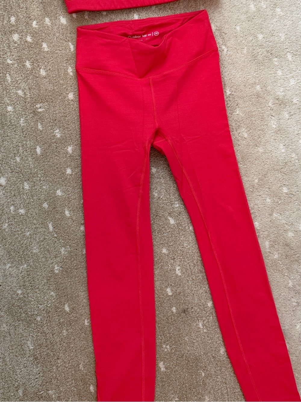 Outdoor Voices Red Active Leggings